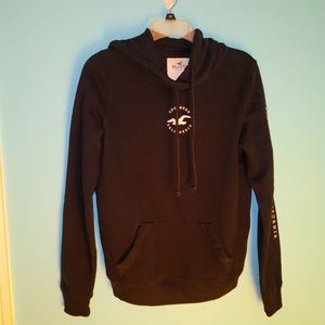 Hollister Fleece Pullover Sweater Black sz. Small
